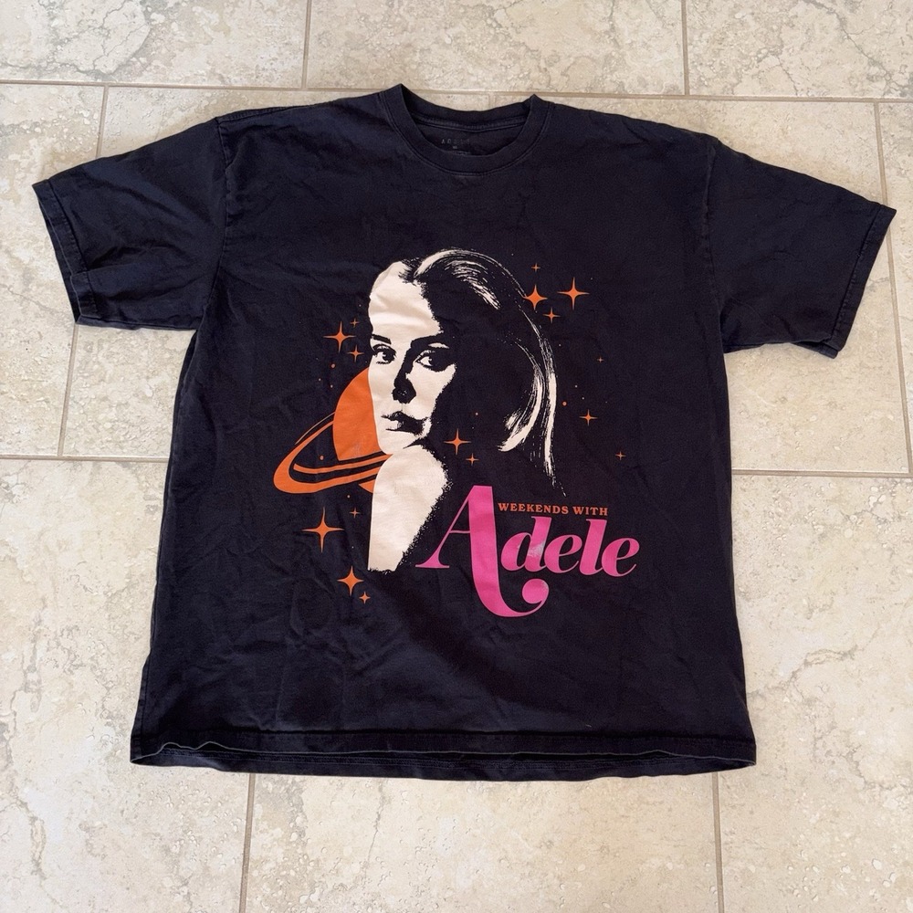 Weekends With Adele Las Vegas Residency Tour Shirt Size Extra Large XL Black